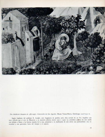 LAMINA V32939: Conversion de San Agustin por Fra Angelico