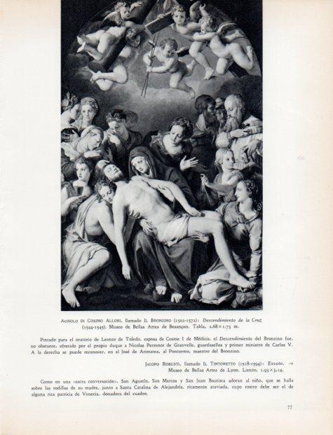 LAMINA V32943: Descendimiento de la Cruz por Il Bronzino