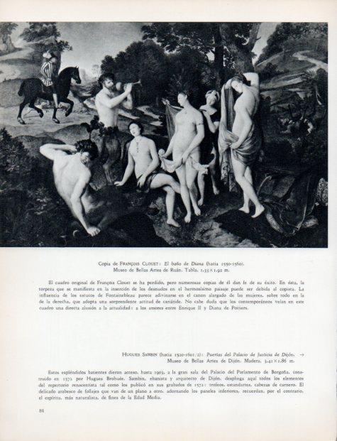 LAMINA V32946: El baño de Diana por F. Clouet