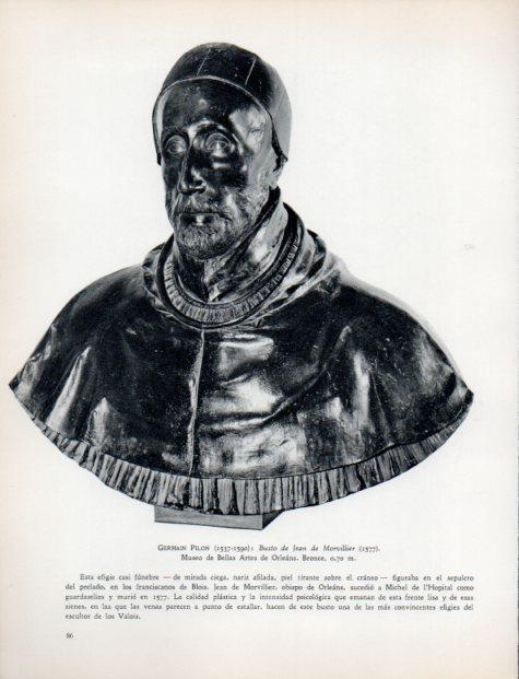LAMINA V32947: Busto de Jean de Morvillier por G. Pilon
