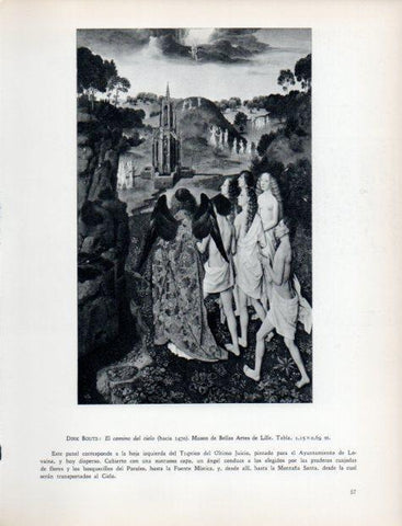 LAMINA V32933: El camino del cielo por Dirk Bouts