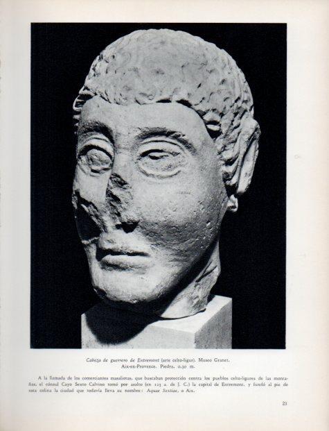LAMINA V32916: Cabeza de guerrero de Entremont