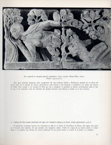 LAMINA V32920: Eva cogiendo la manzana por Gislebertus
