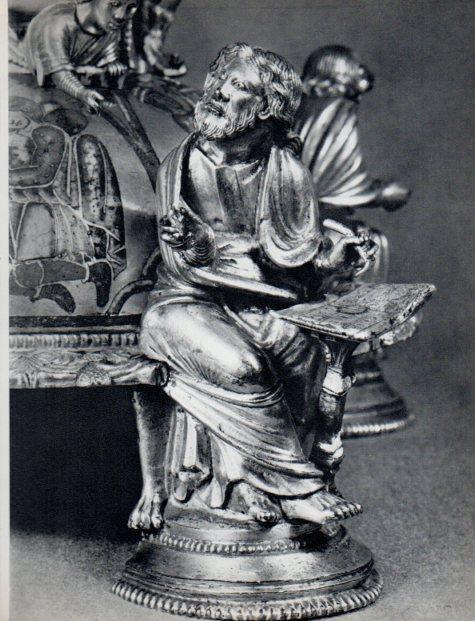LAMINA V32922: Pie de la cruz de Saint-Bertin detalle 