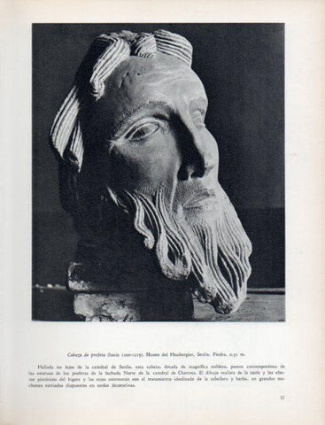 LAMINA V32923: Cabeza de profeta en Museo del Hauergier