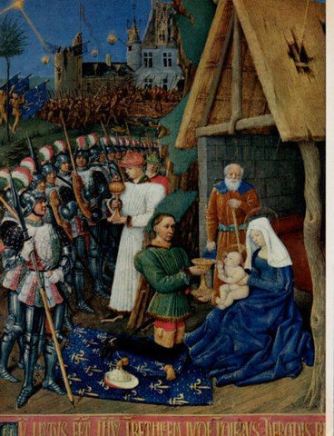 LAMINA V32930: Adoracion de los Magos por Jean Fouquet