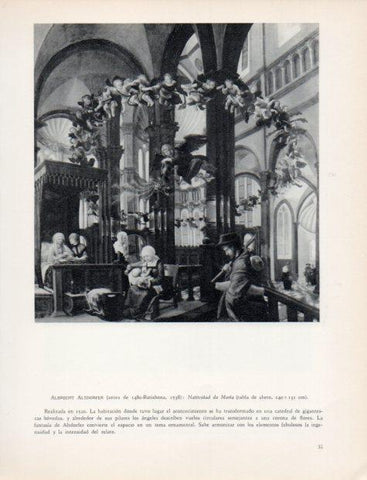 LAMINA V32992: Natividad de Maria por A. Altdorfer