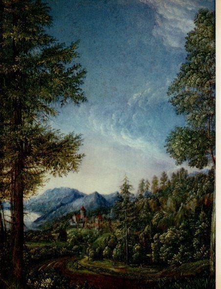 LAMINA V32994: Paisaje danubiano con el castillo de Worth por A. Altdorfer