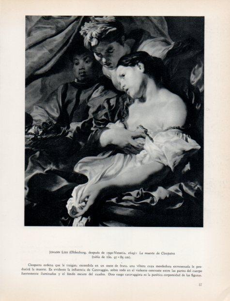 LAMINA V33003: La muerte de Cleopatra por Johann Liss