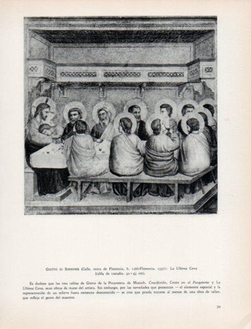 LAMINA V33004: La Ultima Cena por Giotto di Bondone