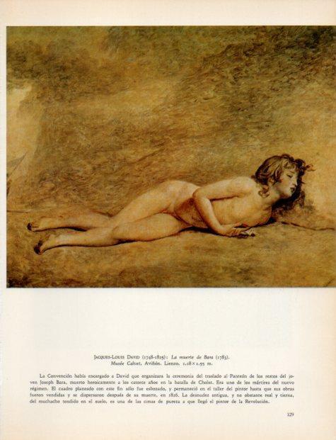 LAMINA V32964: La muerte de Bara por Jacques L. David