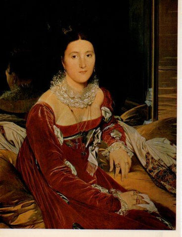 LAMINA V32965: Retrato de Madame Sennones por Dominique Ingres
