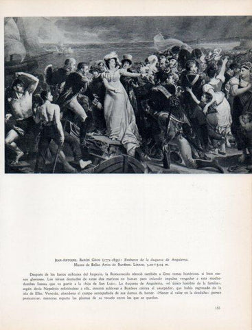 LAMINA V32967: Embarco de la duquesa de Angulema por Baron Gros