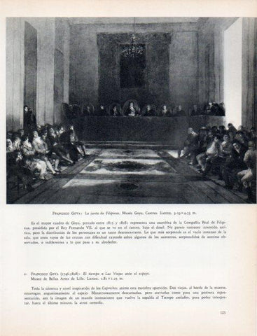 LAMINA V32962: La junta de Filipinas por Goya