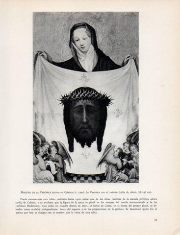 LAMINA V32981: La Veronica con el sudario por Maestro de la Veronica