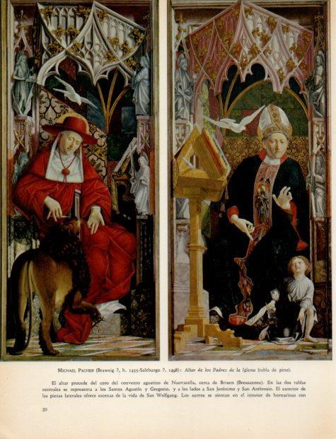 LAMINA V32984: Altar de los Padres de la Iglesia por Michael Pacher