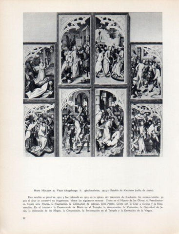 LAMINA V32985: Retrablo de Kaisheim por Holbein El Viejo