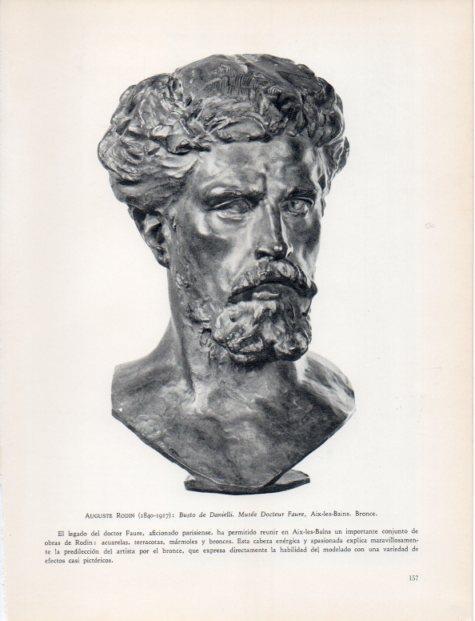 LAMINA V32976: Busto de Danielli por Rodin
