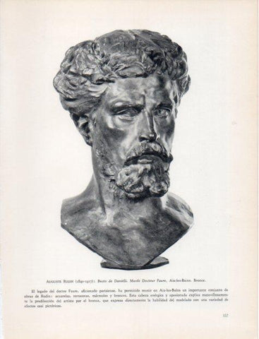 LAMINA V32976: Busto de Danielli por Rodin