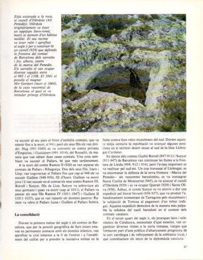 LAMINA V33293: Sitja a la roca al Castell d'Olerdola