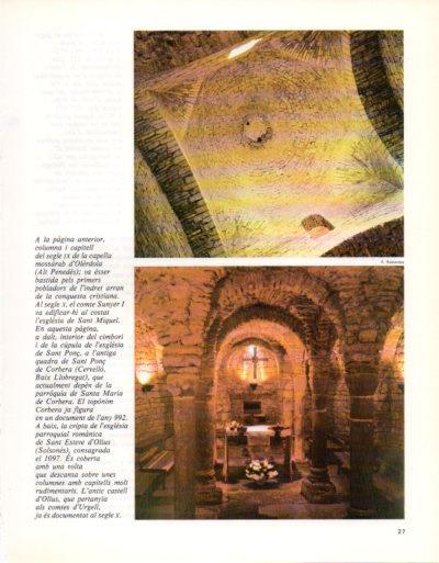 LAMINA V33296: Cripta de l'esglesia de Sant Esteve d'Olius