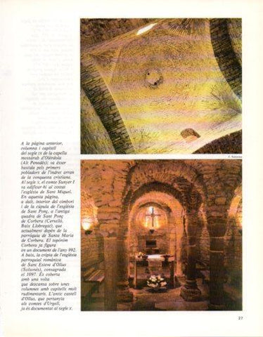 LAMINA V33296: Cripta de l'esglesia de Sant Esteve d'Olius