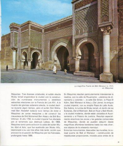 LAMINA V33263: Puerta de Bab Mansour en Mequinez, Marruecos