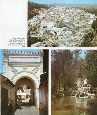 LAMINA V33266: Vista de Muley Idris y cascada del Valle de Ifran, Marruecos