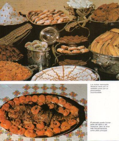 LAMINA V33271: Dulces marroquies pescado del tajine