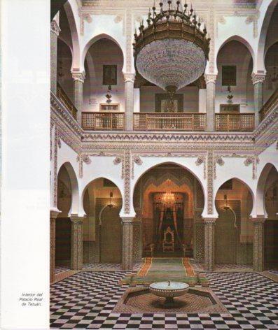 LAMINA V33282: Interior del Palacio Real de Tetuan