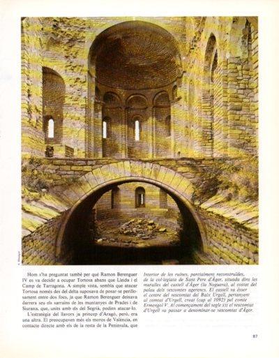 LAMINA V33321: Interior de la col.legiata de San Pere d'Ager