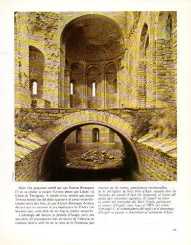 LAMINA V33321: Interior de la col.legiata de San Pere d'Ager