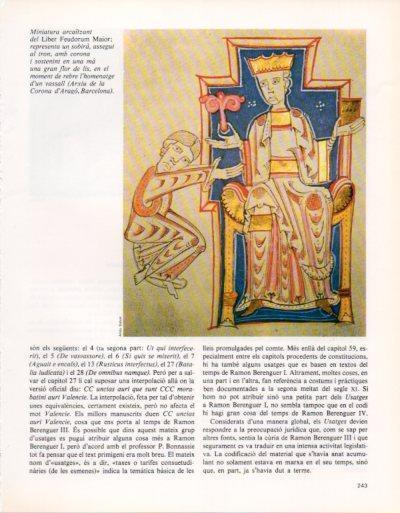 LAMINA V33378: Sobira assegut al tron Liber Feudorum Maior