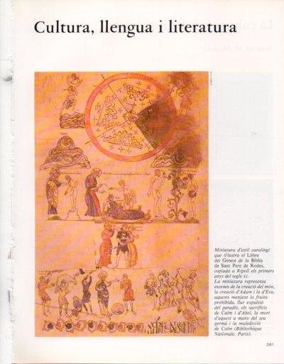 LAMINA V33384: La Creacio del mon, Biblia de Sant Pere de Rodes