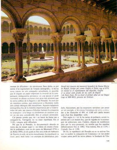 LAMINA V33331: Claustre del monastir de Santa Maria de Ripoll