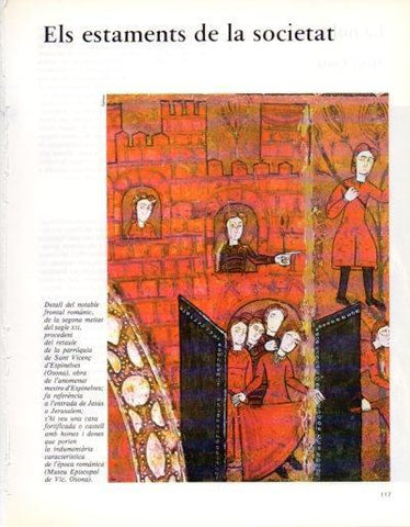 LAMINA V33335: Detall del retaule de la parroquia de Sant Vicenç d'Espinelves