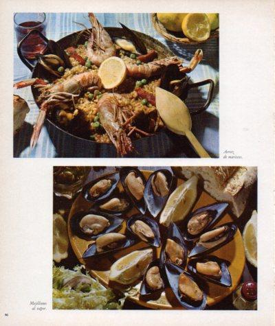 LAMINA V33170: Arroz de mariscos y Mejillones al vapor