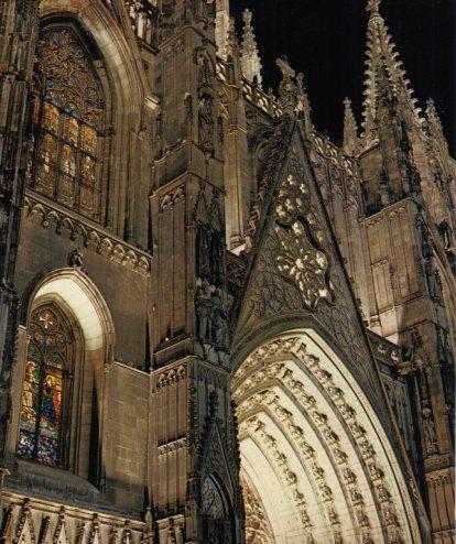 LAMINA V33160: Fachada central catedral de Barcelona