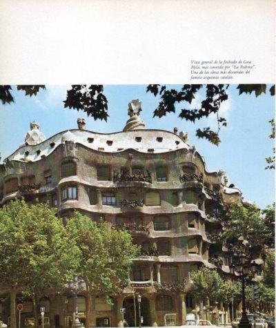 LAMINA V33185: Vista Casa Mila o La Pedrera, Barcelona