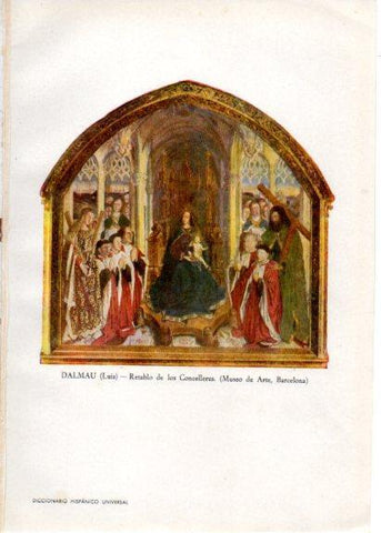 LAMINA V33134: Retablo de los Concelleres por Luis Dalmau