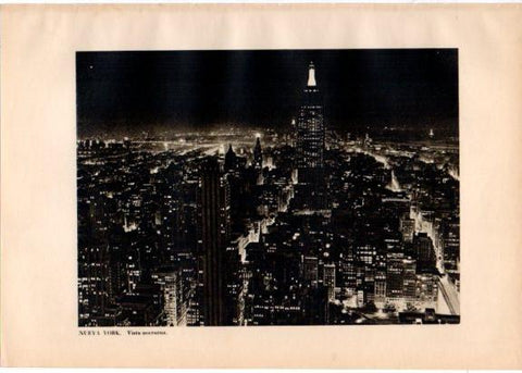 LAMINA V33139: Vista nocturna de Nueva York