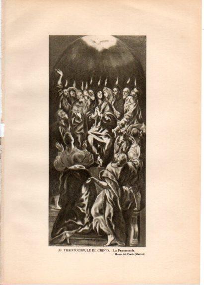 LAMINA V33145: La Pentecostes por El Greco