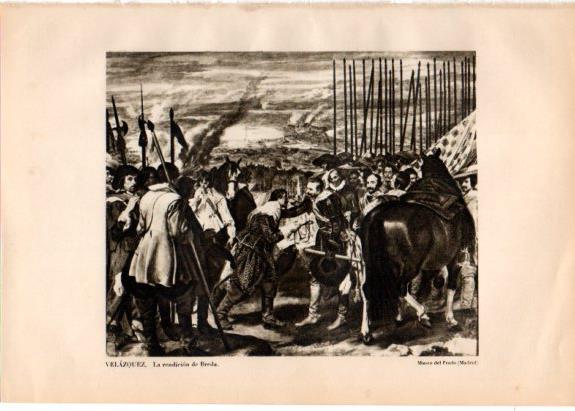 LAMINA V33146: La rendicion de Breda por Velazquez