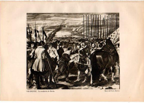 LAMINA V33146: La rendicion de Breda por Velazquez