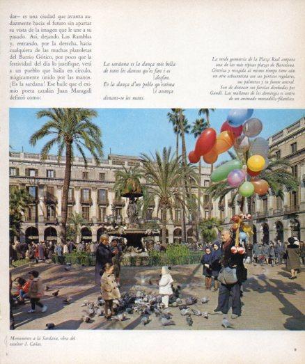 LAMINA V33151: Plaza Real en Barcelona