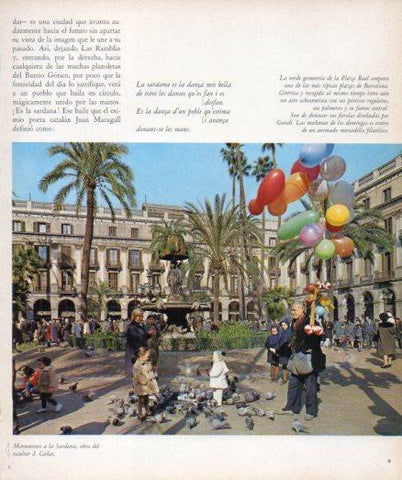 LAMINA V33151: Plaza Real en Barcelona