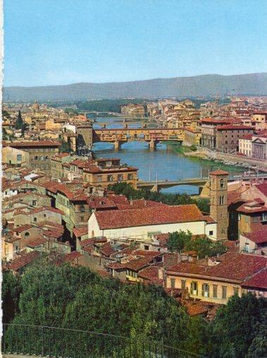 LAMINA V33230: Florencia. Puentes sobre el rio Arno