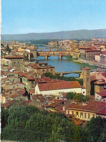 LAMINA V33230: Florencia. Puentes sobre el rio Arno