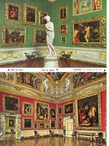 LAMINA V33232: Florencia. Salas Flora y Apolo en Palacio Pitti