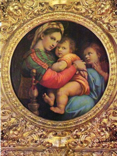 LAMINA V33233: La Virgen de la silla por Raffaello